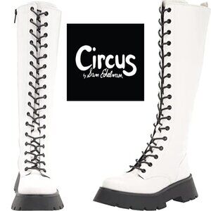 Circus by Sam Edelman White Combat Boots